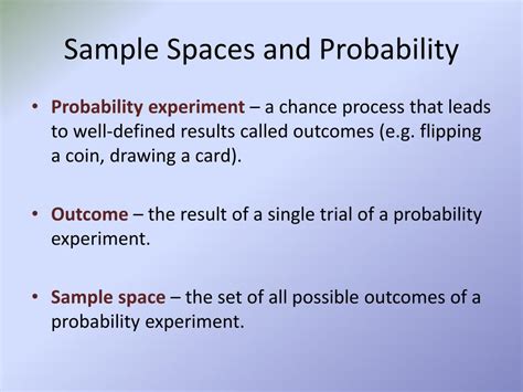 6.1: Sample Spaces and Probability .